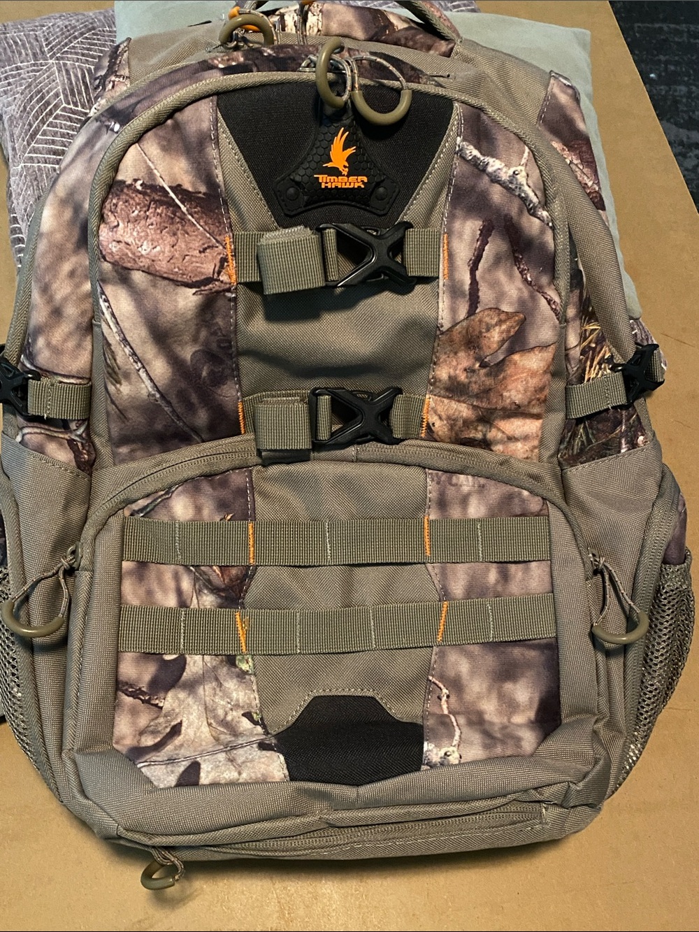 Camo Men's Tactical Backpack - Brown/Green Camouflage